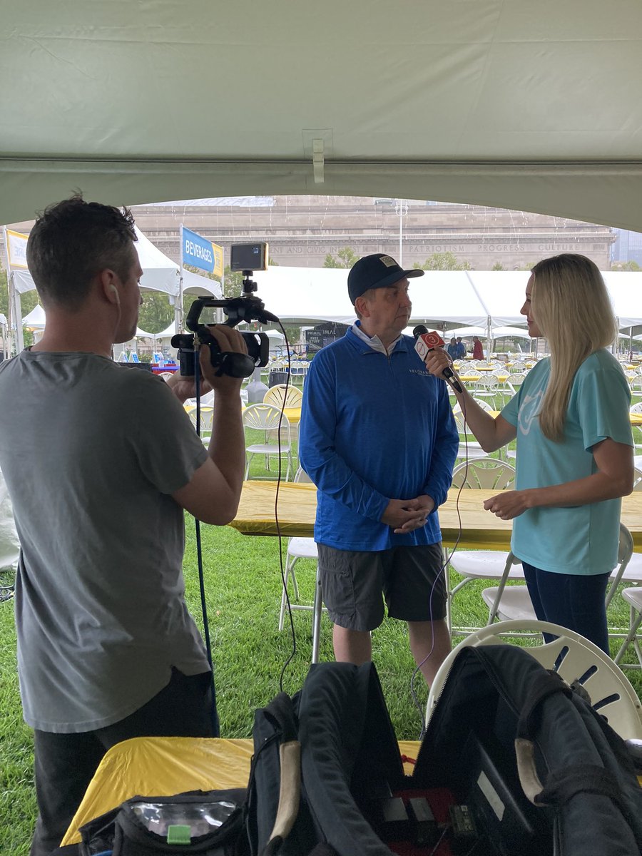 Already having fun at the <a href="/bikeVeloSano/">VeloSano</a> Kickoff Party promoting #VeloSano and Bike to Cure weekend with <a href="/_StephanieHaney/">Stephanie Haney</a> and <a href="/wkyc/">WKYC 3News</a>