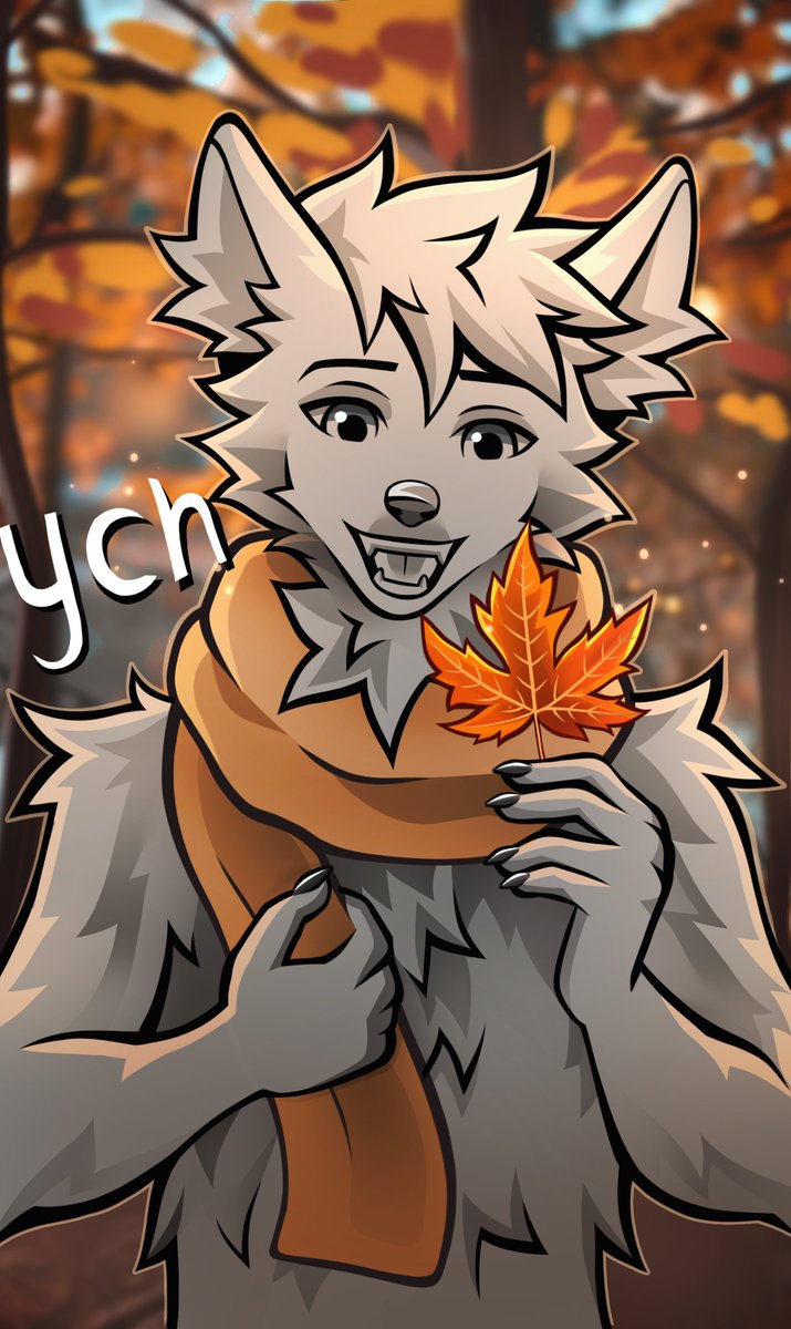🍁 Fall YCH available! 🍁

-Only $35 USD!  
-Any species/gender  
-Unlimited slots - DM me to claim

RT's are super appreciated! 🔃🧡