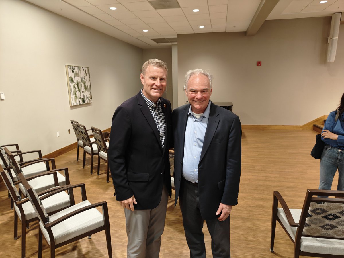 Thrilled to have the honor of welcoming my friend <a href="/timkaine/">Tim Kaine</a> back to Greenspring Senior Living today! Democrats are excited to get to the polls and send Tim back to the Senate and put <a href="/KamalaHarris/">Kamala Harris</a> in the Oval Office!