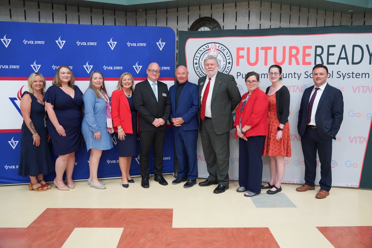 volstatecampus's tweet image. Volunteer State Community College and Putnam County Schools (TN) were proud to host the grand opening of Putnam County Middle College! This new program allows students to earn college credits while still in high school, and get a head start on their future!
#VolState #PCSS #PCMC