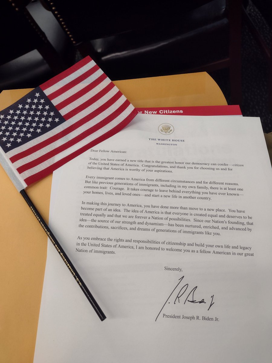 Received a letter from the president today! 🇺🇲 🎉