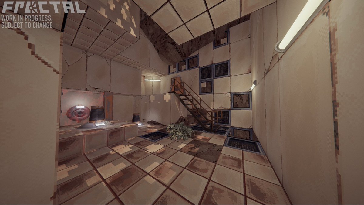 #gamedev #indiedev #fractal Almost finished one chamber