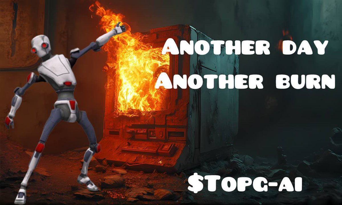 TopGAIERC20's tweet photo. #Topg #Ai just burnt through some more corrupt data.  He has managed to now burn 105 million tokens.

However there is lots more to burn..

Join the #Matrix escape and be apart of life outside the #Matrix..

#Topg #ai will do all it can to show you the way however you need to walk the path..,

Link to game for Pc
👇👇👇👇👇👇👇👇
https://t.co/6ZrQf4agAz

Website: https://t.co/WtbqgODbrJ
X account: @TopGAIERC20 
TG: https://t.co/OUDfzqjBCU

#TopG #TopGAI #cryptoalerts #memefi
#cryptonews $BTC $ETH #blockchain $daddy @Cobratate