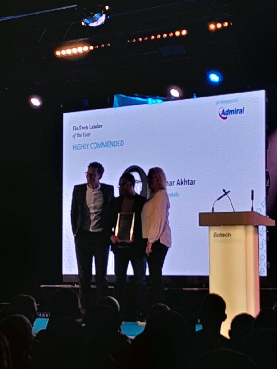 FinTech Awards Wales (@fintechwales) on Twitter photo Our next award is FinTech Leader of the year, this award is kindly sponsored by @admiralUK Congratulations to our highly commended Ammar Akhtar from <a href="/finalrentals/">Finalrentals</a> #fintechawardswales Our next award is FinTech Leader of the year, this award is kindly sponsored by @admiralUK Congratulations to our highly commended Ammar Akhtar from <a href="/finalrentals/">Finalrentals</a> #fintechawardswales