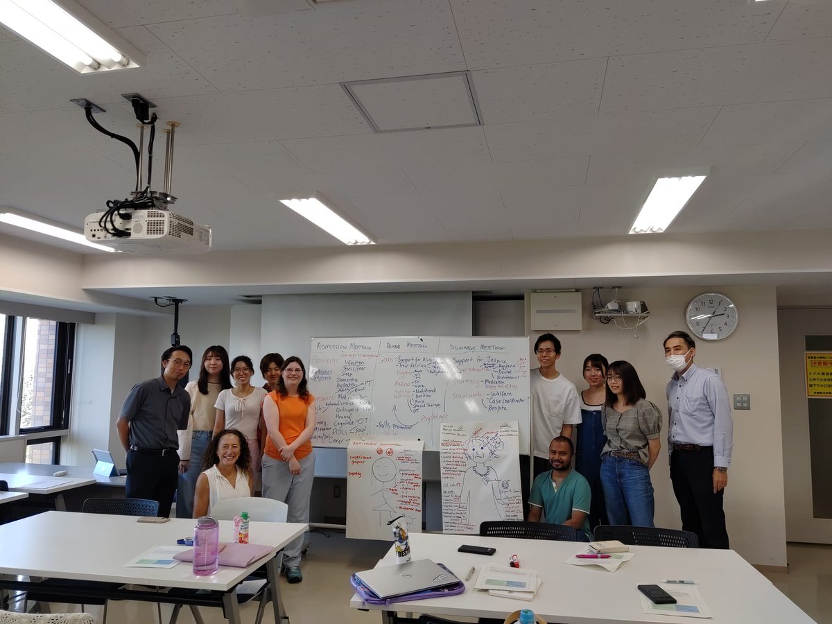 MPOrthoptics's tweet image. What an amazing week of #IPE for integrated care of older adults, delivered for a diverse student cohort @HokkaidoUni Summer Institute as part of @UniMelbMDHS Global Classrooms project 🤗 Students tackled gnarly case-based learning scenarios on dementia, stroke &amp;amp; falls/frailty!
