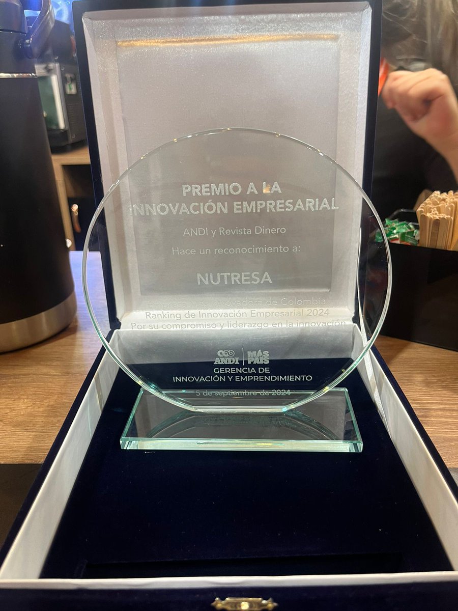En el marco del 9 Congreso Empresarial Colombiano, Grupo Nutresa fue reconocida como la Empresa más Innovadora del país según el Ranking de #innovacion Empresarial 2024 de <a href="/ANDI_Colombia/">ANDI</a> y <a href="/RevistaDinero/">Revista Dinero</a> En Nutresa, el camino de la innovación nunca termina bit.ly/3ARmgHF