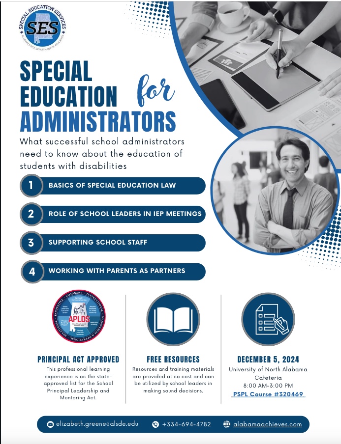 Attention school administrators!  APLDS Approved!  Register in PowerSchool.