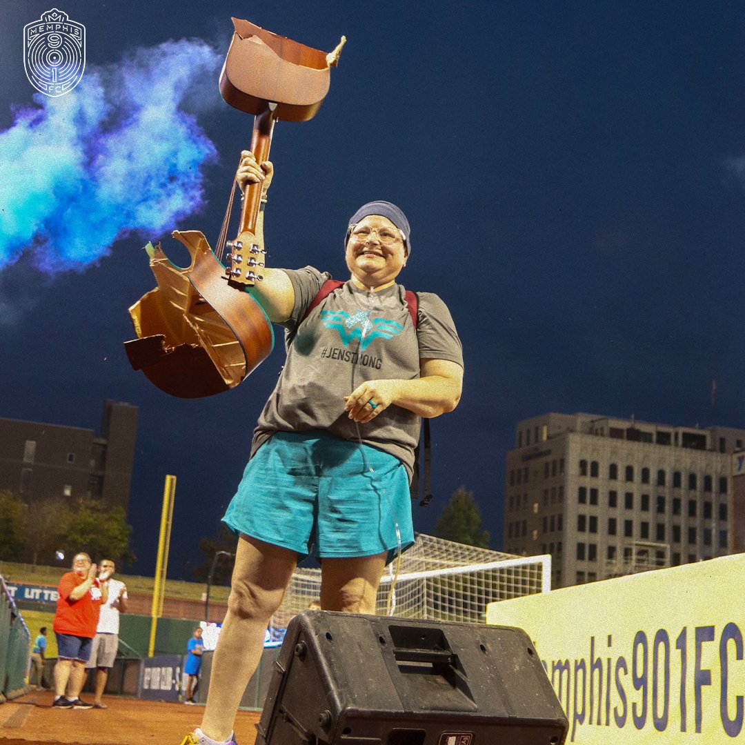 Memphis901FC's tweet photo. 901 FC is saddened to hear of the passing of supporter and original @BluffCityMafia member Jenn Garber.

Jenn was an amazing woman and her unwavering support made her a part of our 901 family. 💙 

#JenStrong #DefendMemphis https://t.co/4WiBgNMqQq