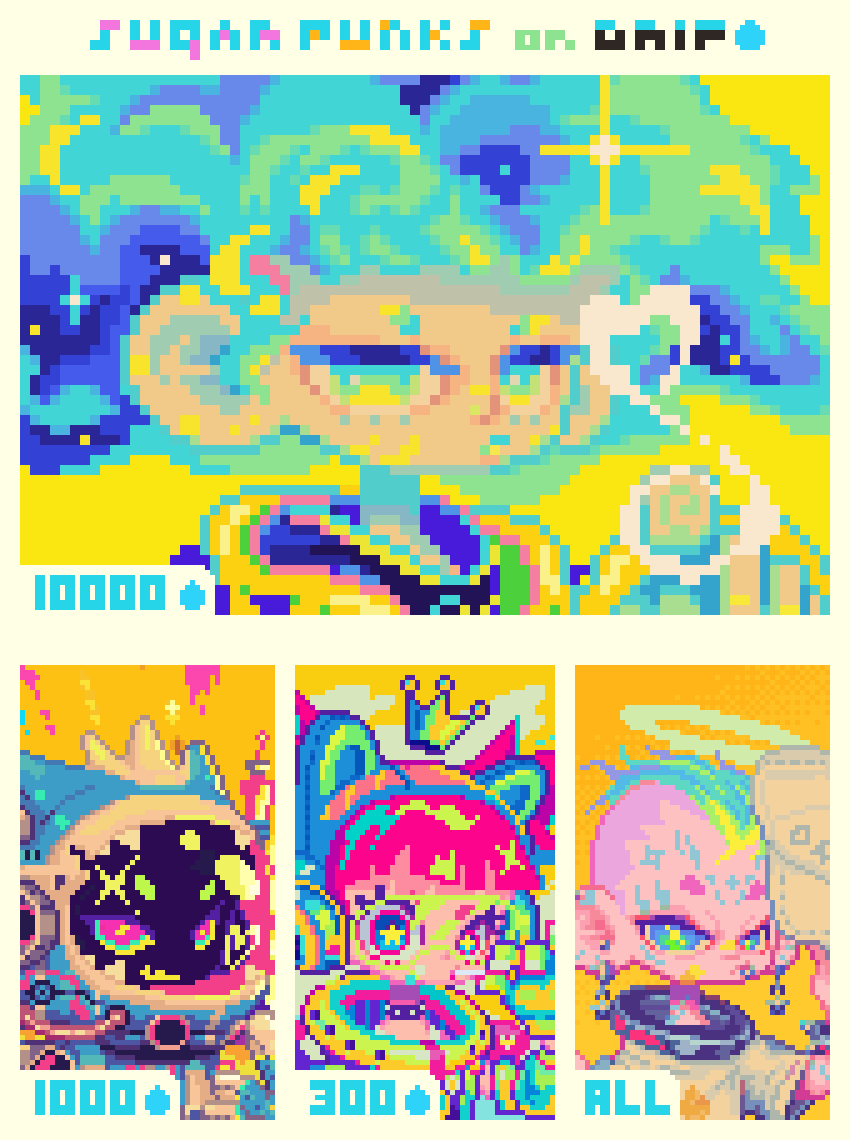 (꒪ˊΘˋ꒪)b The galaxy awaits! Are you ready to rebel? 

Secure your Space Rebels now. 1,000 droplets for 3, 10,000 for all (only the 1st 25 thankers).

Snapshot in 6 days. Let's go! 🚀
<a href="/drip_haus/">DRiP 💧</a> 

drip.haus/pixelquests