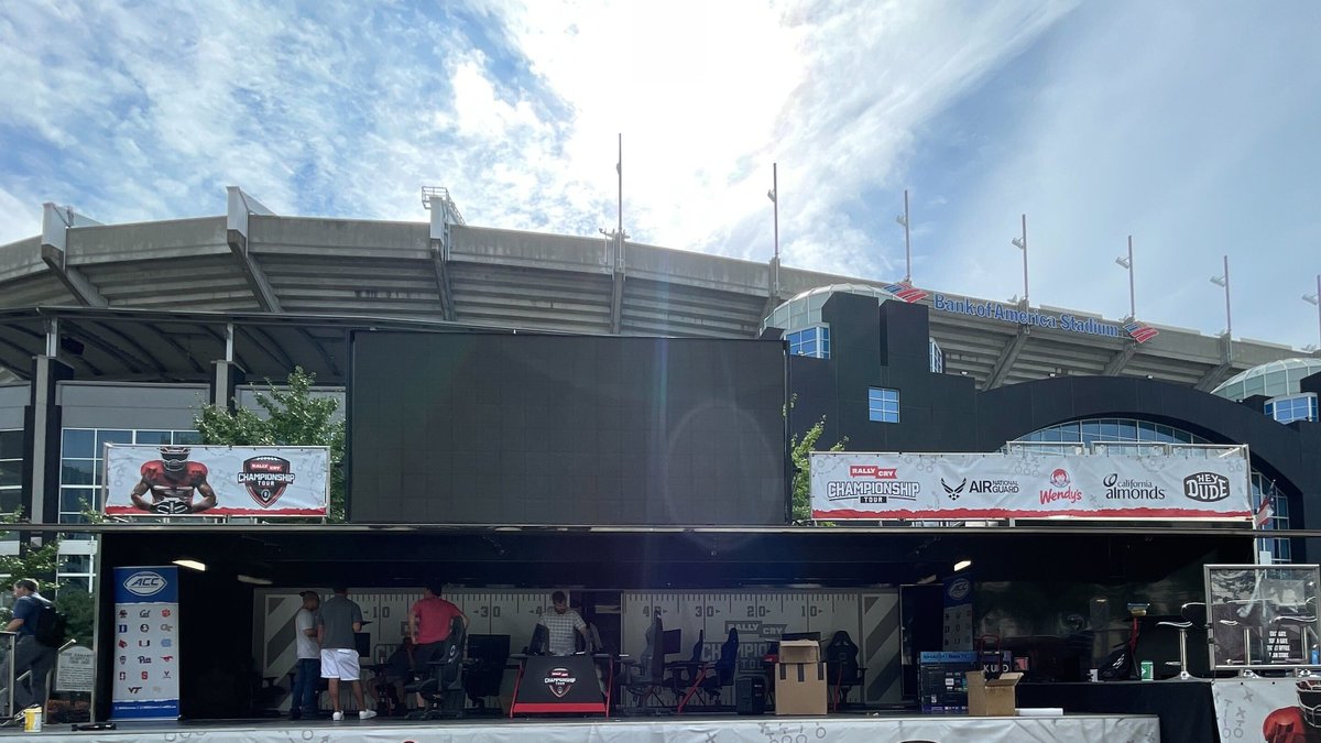 A SNEAK PEEK inside the state-of-the-art Rally Cry College Football Championship Tour truck, ready for our first stop at the Duke's Mayo Bowl tomorrow from 12-6pm!  <a href="/DukesMayoBowl/">Duke's Mayo Classic</a> <a href="/theACCDN/">ACC Digital Network</a>