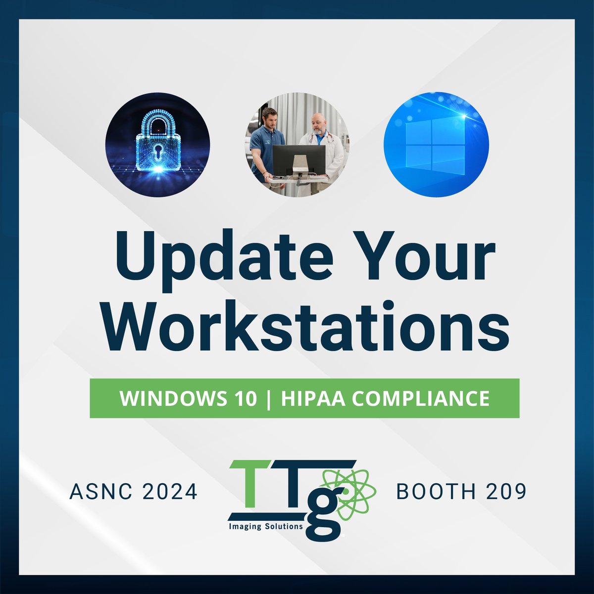 catalystmt's tweet photo. Are your cardiac workstations HIPAA Compliant and up to date with the latest processing and security software? Stop by TTG's booth at #ASNC2024 (#209) and learn how we can upgrade your system to Windows 10 and improve your capabilities. 
#ASNC2024 #cardiology #cardiacimaging https://t.co/tNntxvo9Pa