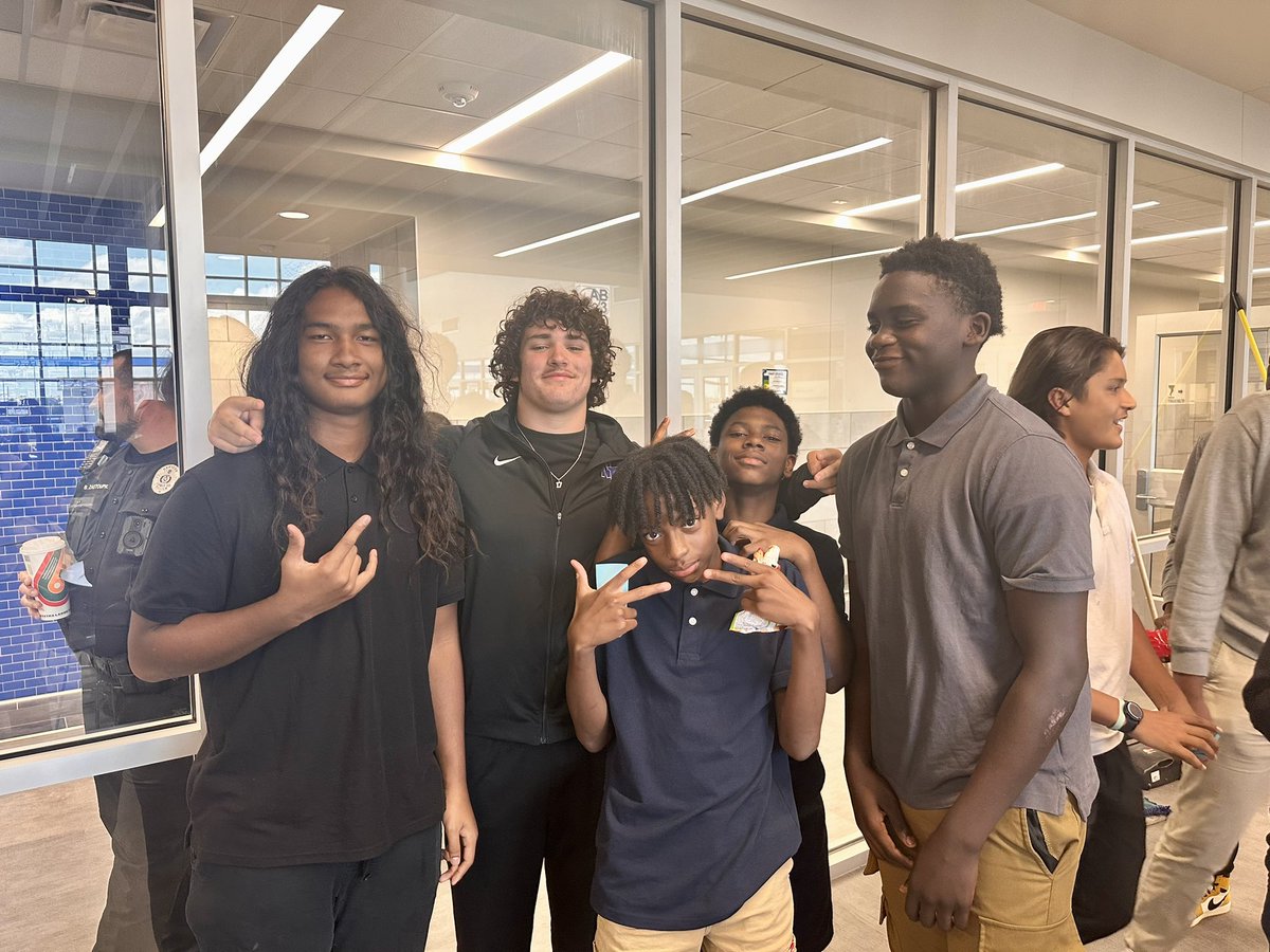 NorthForneyFMP's tweet photo. Head, shoulders, cup? We had a great time playing cups with our 9th graders for our 1st lunch activity of the year! So many more to come, and so many falcon bucks to earn! @NFHS_TrueNorth @DrPattonNFHS @MrJMMood 

#NorthSidePride #FalconPride #trueNorth #empower #FlyFalconFly https://t.co/2H3MDzKqKA