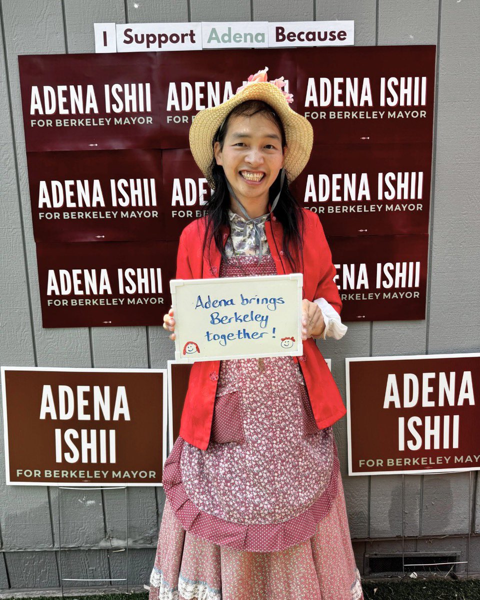 adenaishii's tweet photo. Our community supports #AdenaForBerkeleyMayor because... https://t.co/91xo2fsWY1