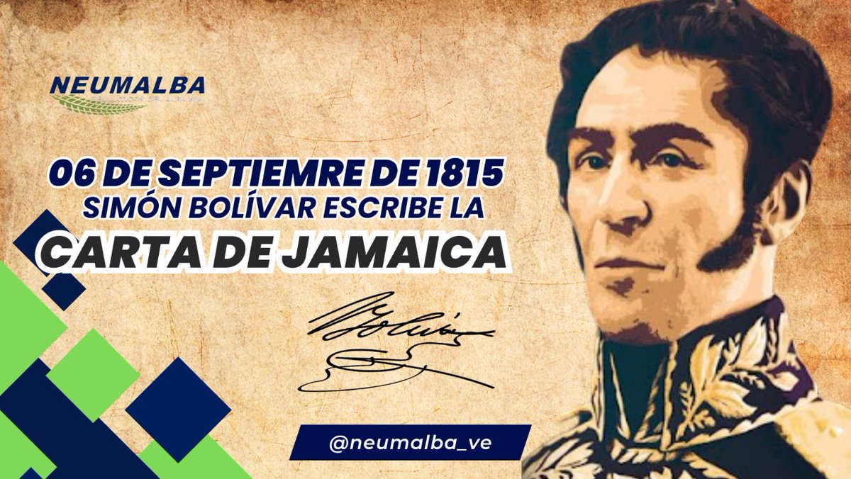 La famosa Carta de Jamaica de Simón Bolívar es el documento que resume el ideario y los proyectos de liberación de la América del hombre que entregó su vida a la liberación de los pueblos a lo largo y lo ancho de América del sur.