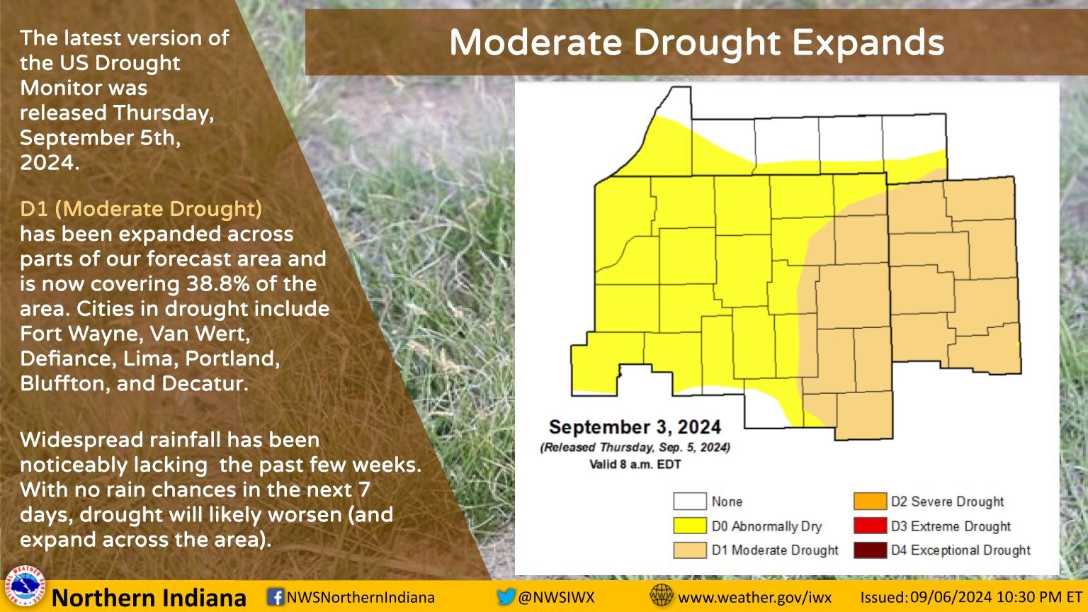 NWS Northern Indiana on X: &ldquo;The latest version of the US Drought 