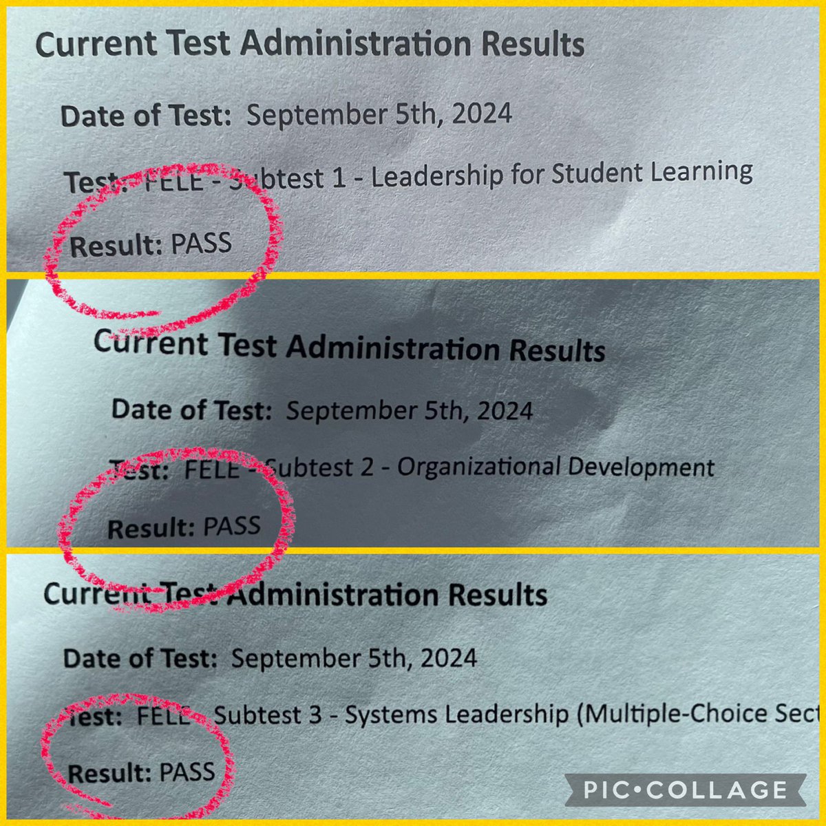 MsHigginsSays's tweet photo. Oh, nothing. Just out here setting myself up. I move silently in the background, but you will get to KNOW me soon enough. 😌👩🏾‍🏫 #iPassed #FELE #EdLeadership #Educator  #FSU #GoNoles 🪶 https://t.co/KL5nxITWSX