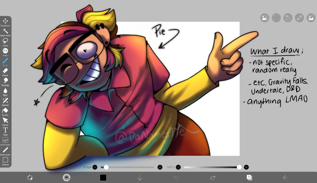 DaNamesPie's tweet image. A lil self introductory of myself! I swear I can colour I just got no time cause of work :")