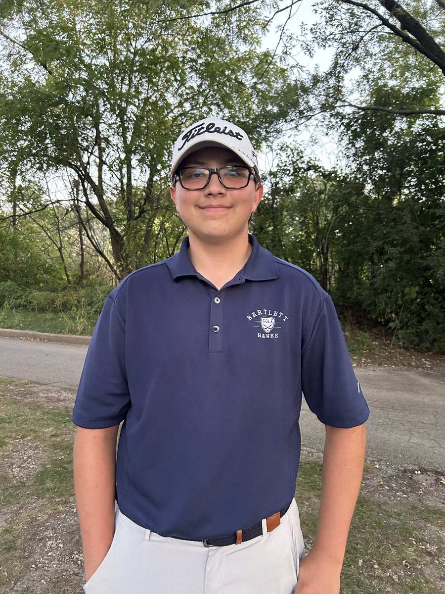 Yesterday the Hawks fell to Glenbard South by 8 strokes but won against Elmwood Park 169 to 198. Congrats to Daniel Ryniec with low score for Bartlett.