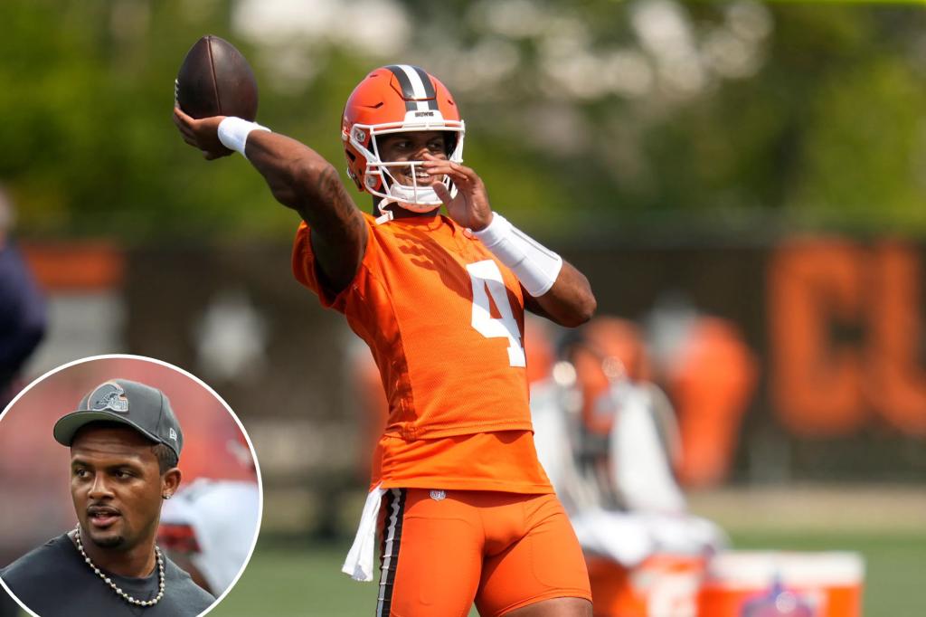Cleveland Browns’ Deshaun Watson announces death of his dad ahead of season opener trib.al/Vtbm46Z