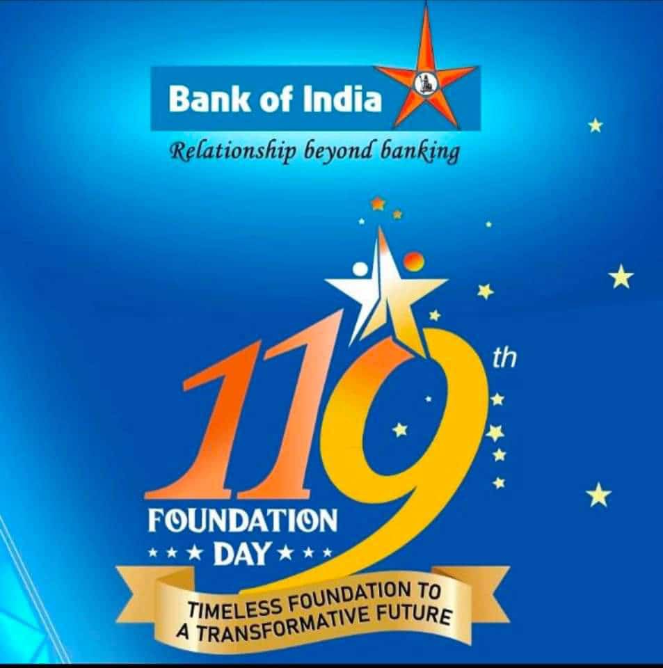 itzboromeo's tweet photo. The shining star of the Indian Banking Industry celebrates its 119th Foundation Day
#BOI4NationSince1906 https://t.co/ZUcsqGSglP