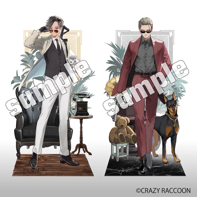 本日よりNEW FLOORがオープンされるCRAZY RACCOON STORE()にてMon D様()・ウェスカー様()のグッズイラストを担当させていただきました!よろしくおねがいしますー! 