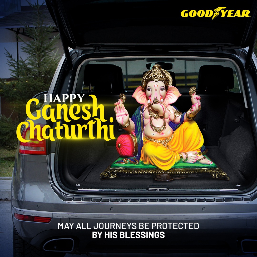 Wishing you joyful and blessed travels. Happy Ganesh Chaturthi from Goodyear! 💫

#GaneshChaturthi #Goodyear