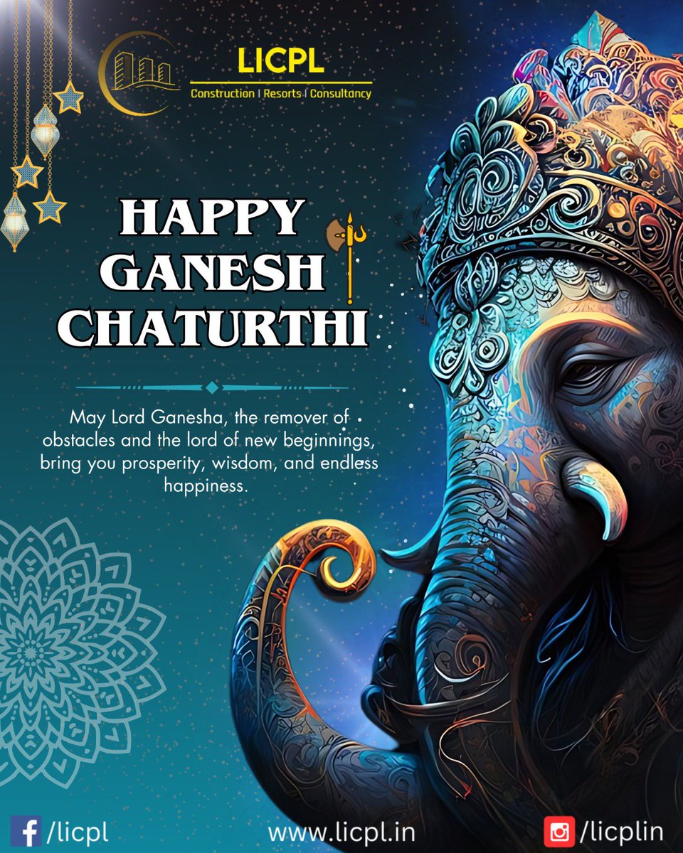 KirtiSahoo2's tweet photo. May Lord Ganesha fill your home with happiness, your heart with peace, and your life with endless blessings. LICPL wishes you happy Ganesh Chaturthi 🙏🏻💐

Regards,
Kirti https://t.co/4SCN6CxJQm
