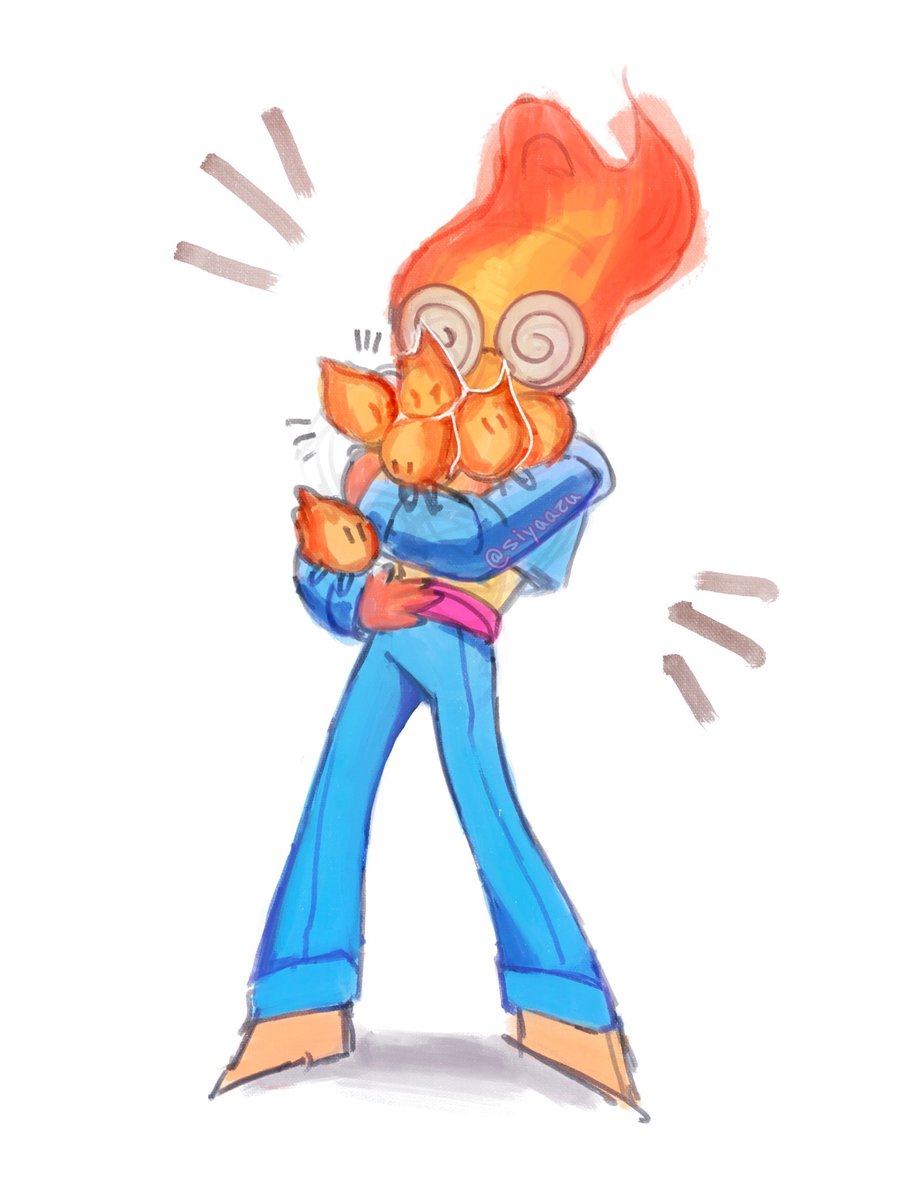 Siyaazu_'s tweet photo. What if swap gribble has tiny fire guys...like muffet undertale has tiny spiders...oughh....

#undertale #undertaleAU #underswap #grillby https://t.co/EcJxclejLd