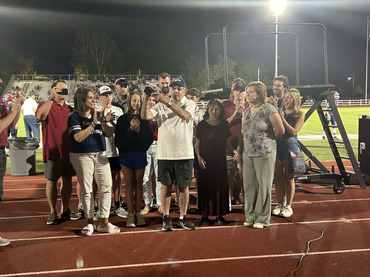 Tonight we honored Steve Jones for being the “Voice of the Eagles” for over 30 years. Thanks Steve for being a great Eagle fan and for your dedication to Eagle athletics! #oneteam #onevision