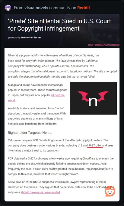 Apparently Jast USA has taken down nhentai :( https://t.co/WfN8UzMdVB<a href="/tag/blueberry"class="tags"><span>#blueberry</span></a><a href="/tag/bodyinflation"class="tags"><span>#bodyinflation</span></a><a href="/tag/blueberryinflation"class="tags"><span>#blueberryinflation</span></a>