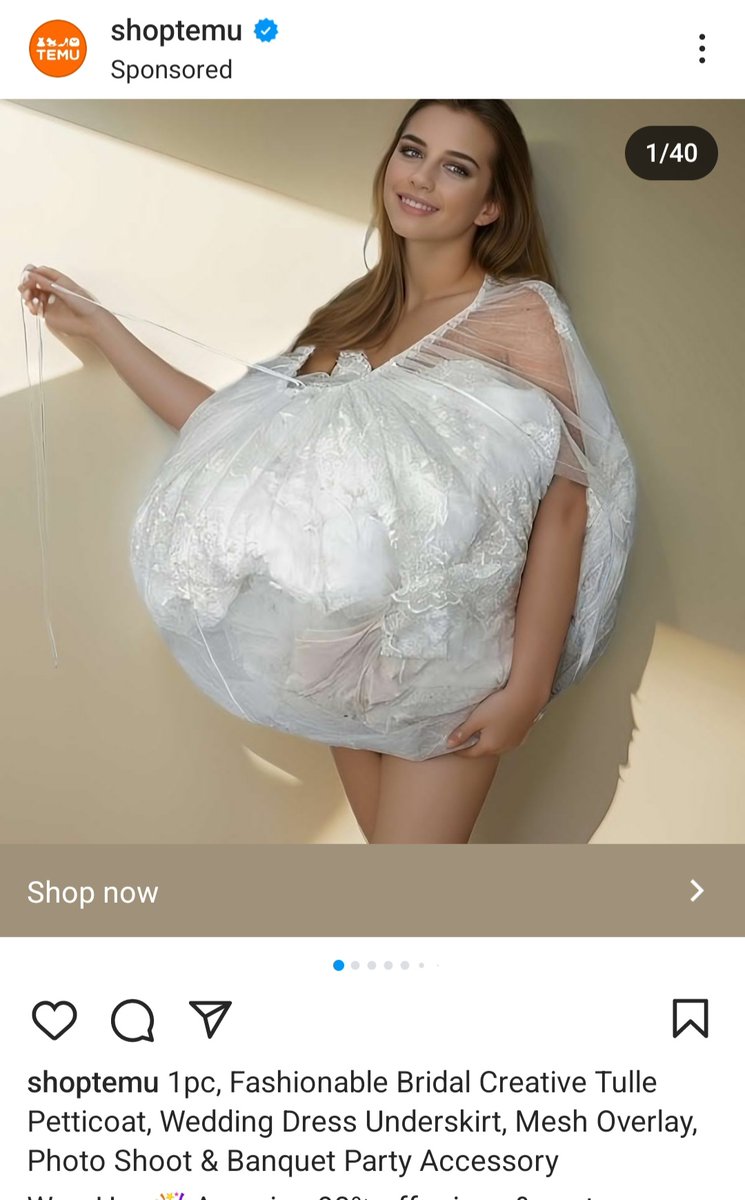 Someone at Temu literally heard the expression she'd look good in a plastic bag and ran with it
