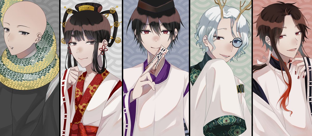 祖晴と四神 #妖はじ #よはじFA