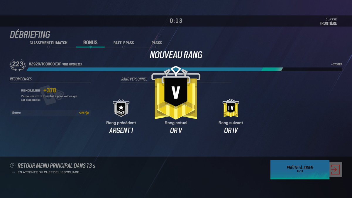 Trop super cette nouvelle saison ! Un grand merci à mol1.GOI et PentrSprak pour cette partie de folie 🔥🔥🔥❤️ !!! Enfin le gold, on pourra dire que c'était mérité 💎🎉🎉🎉🎉🎊🎊🎊🎉!! On se retrouve prochaine saison 😉😉😉😉😉😉😉