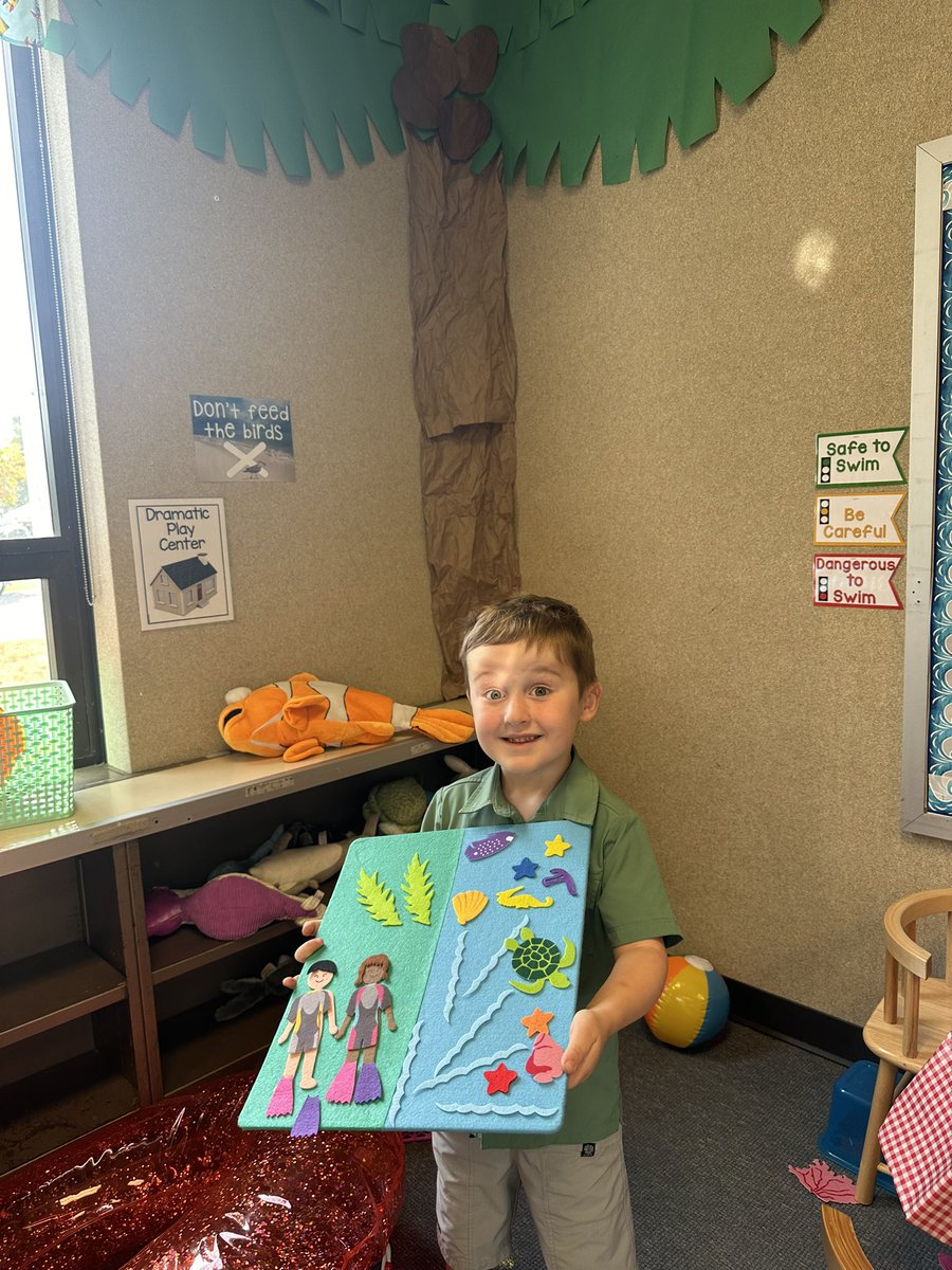 MrsHeckman2's tweet photo. A new unit calls for a new dramatic play area! 🌊 For the month of September we are learning all about water! https://t.co/zhp4ELbHga