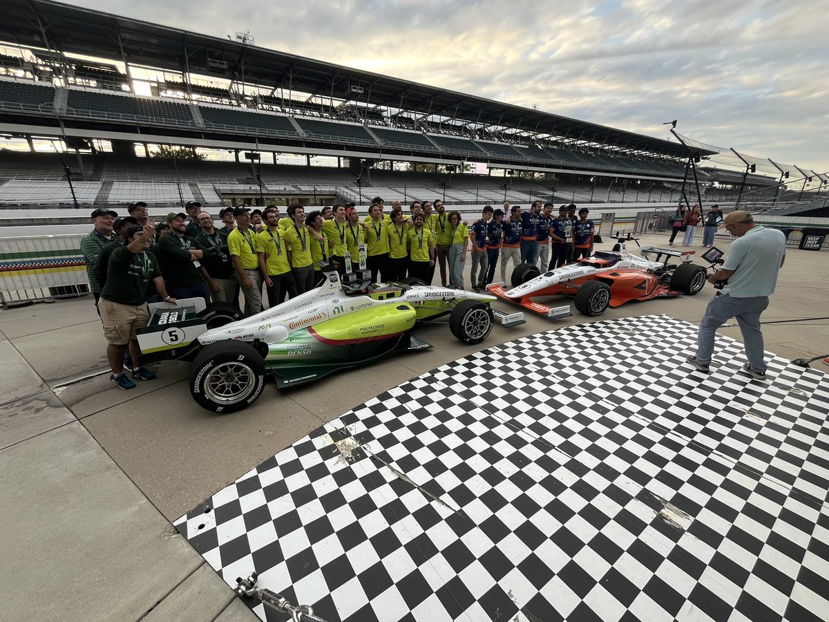 IndyAChallenge's tweet image. Congratulations to our two winners of the night, #9 Cavalier Autonomous Racing and #5 PoliMOVE-MSU!!

Time Trial Winner - #9 Cavalier Autonomous Racing @UVAEngineers 

Passing Competition Winner - #5 PoliMOVE-MSU @PoliMOVE

#IndyAutonomousChallenge #FutureTech #AISummit…