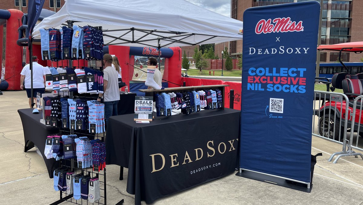 OLE MISS GAMEDAY: I look forward to seeing everyone at the <a href="/DeadSoxy/">DeadSoxy</a> pop up tent tomorrow. 

We’ll do our pregame video there and select our Fan of the Game as well prior to kickoff. 

#OleMiss 

- Presented by: <a href="/JohnsonDRealtor/">Debbie Aldison Johnson</a>, <a href="/TeeWhitesHQ/">TeeWhites - Custom Apparel</a> and <a href="/CollegeCornerMS/">College Corner Store</a>.