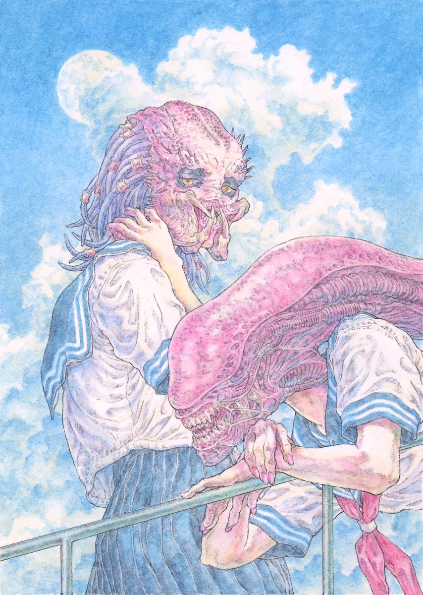 I hate it when they fight 👽🩷👽 
#alien #anime #SailorMoon #manga #painting