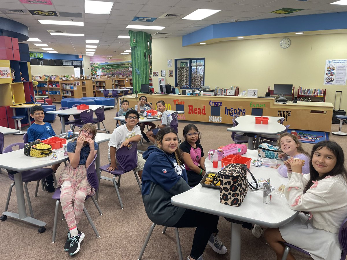 NISD_OttLibrary (@nisd_ottlibrary) on Twitter photo Lunch & Listen in the Library. 📚 A few lucky 4th graders get to enjoy lunch in the library for the next couple of weeks and listen to a read aloud and discuss the book “The Wild Robot” by Peter Brown. #OttSeason20 <a href="/NISDOtt/">Ott Elementary</a> <a href="/PrincipalBueno/">Madeline Bueno</a> <a href="/adelagarza07/">Alyssa Delagarza</a> Lunch & Listen in the Library. 📚 A few lucky 4th graders get to enjoy lunch in the library for the next couple of weeks and listen to a read aloud and discuss the book “The Wild Robot” by Peter Brown. #OttSeason20 <a href="/NISDOtt/">Ott Elementary</a> <a href="/PrincipalBueno/">Madeline Bueno</a> <a href="/adelagarza07/">Alyssa Delagarza</a>