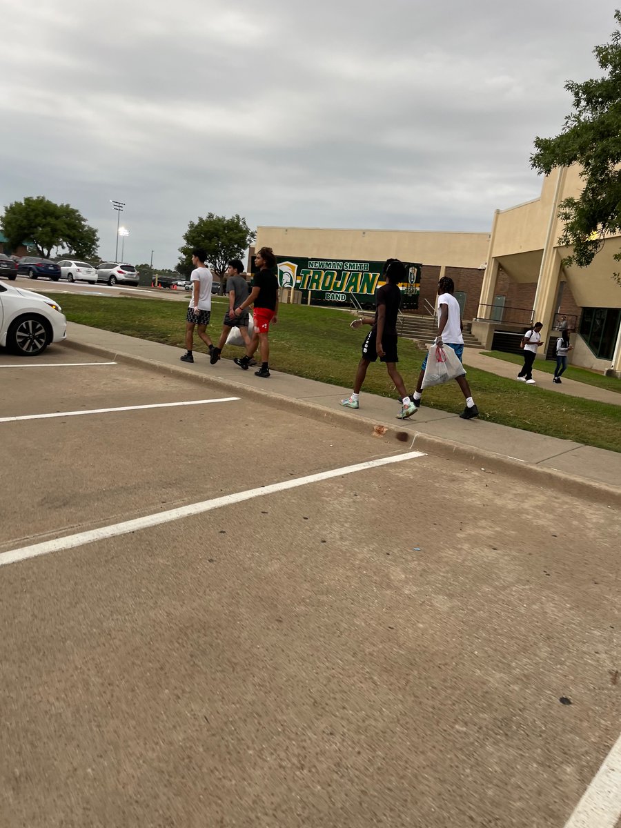 This week, Trojan basketball joined other Smith athletes on a jog through neighborhoods to pick up trash. They showed a servant’s heart by competing w/ joy &amp; smiles to fill bags. They represented Trojan Nation well &amp; helped to make our community just a little bit more beautiful!