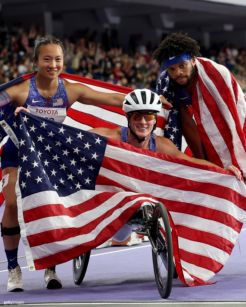 Riding the high of Day 9 🔥 <a href="/TeamUSA/">Team USA</a> continues to bring the heat in #Paris2024

🐐 <a href="/TatyanaMcFadden/">Tatyana McFadden</a> becomes the most decorated U.S. Para Track and Field athlete after winning her 21st Paralympic medal in the mixed 4x100 Universal Relay.
🥇 One for the HERstory books! The Para
