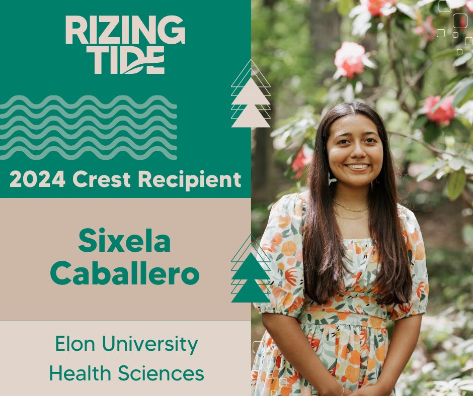 Rizing Tide (@rizingtidept) on Twitter photo 🌟 Shoutout to Sixela Caballero from <a href="/elonuniversity/">Elon University</a>, Health Sciences! We’re thrilled to welcome you as a Rizing Tide 2024 Crest Scholar. Your journey is just beginning! 🌊 🌟 Shoutout to Sixela Caballero from <a href="/elonuniversity/">Elon University</a>, Health Sciences! We’re thrilled to welcome you as a Rizing Tide 2024 Crest Scholar. Your journey is just beginning! 🌊