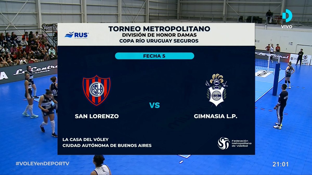 DEPORTV (@canaldeportv) on Twitter photo AHORA. ¡#VOLEYenDEPORTV! 🏐
🏆 División de Honor Femenina <a href="/metrovoley/">FMV</a>
🗓️ Fecha 5
👕 San Lorenzo 🆚 Gimnasia LP
🎙️ <a href="/falavoley/">Hernán Falabella</a> - <a href="/marinabutron/">Maru ⭐️⭐️⭐️</a>
🔴 EN VIVO
📺 HD
📱 youtube.com/live/9xJg8DED5…
📱 fb.watch/urkMd685Rz/ AHORA. ¡#VOLEYenDEPORTV! 🏐
🏆 División de Honor Femenina <a href="/metrovoley/">FMV</a>
🗓️ Fecha 5
👕 San Lorenzo 🆚 Gimnasia LP
🎙️ <a href="/falavoley/">Hernán Falabella</a> - <a href="/marinabutron/">Maru ⭐️⭐️⭐️</a>
🔴 EN VIVO
📺 HD
📱 youtube.com/live/9xJg8DED5…
📱 fb.watch/urkMd685Rz/