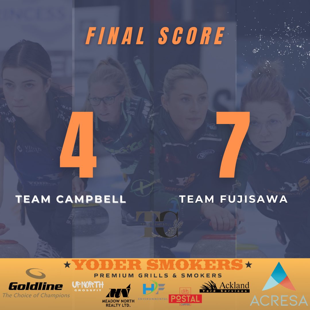 Good battle against Fujisawa to start off the season - down to the last rock. 

Up next, team McNamee tomorrow morning at 8:30am MDT 🥌