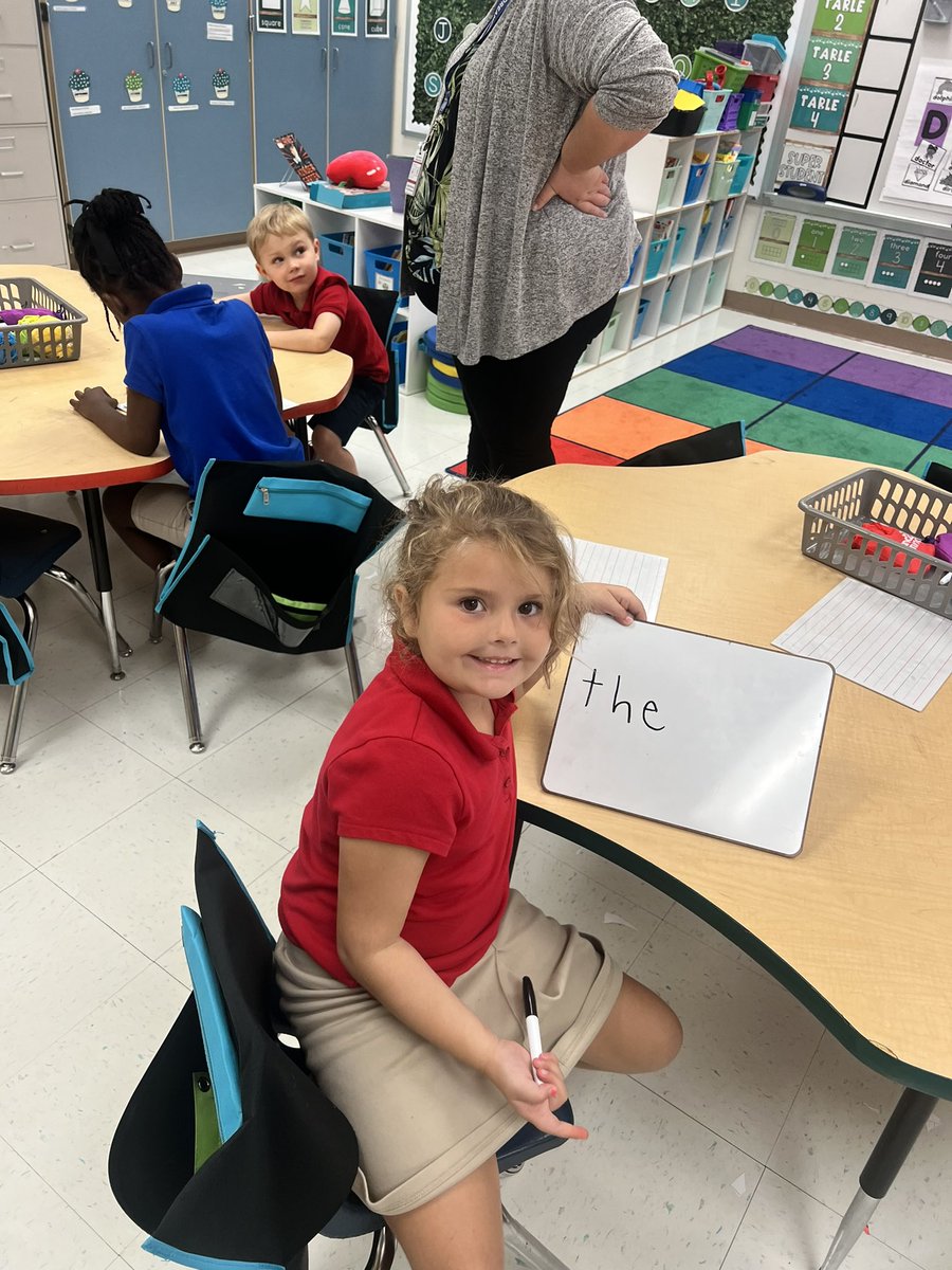 LeadingVictory's tweet image. Incredible PD on #UFLI w/@HollyLanePhD at our 1st leadership summit! So excited to see the impact of implementing @UFLiteracy across grade levels. This is what 2 weeks of implementing w/fidelity looks like in kindergarten @CrosspointeES