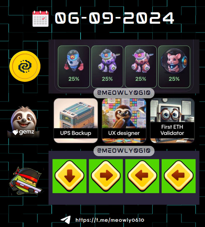 meowly0610's tweet image. #PixelTap 👉PLAY 🐤Pixelverse (t.me/pixelversexyzb…)

#Gemz  👉PLAY Gemz (t.me/gEmzcoin_bot/t…)

#CoinHunters  👉PLAY 🔫CoinHunters (t.me/CoinHuntersGam…)