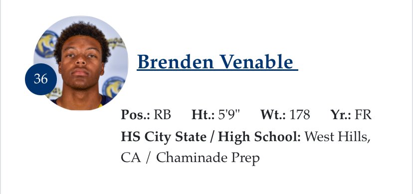 Brenden Venable (@brendenvenable) on Twitter photo First season at <a href="/cocfb/">Cougars Football</a> excited and blessed to play this year🙏 #juco #football #jucoproduct First season at <a href="/cocfb/">Cougars Football</a> excited and blessed to play this year🙏 #juco #football #jucoproduct