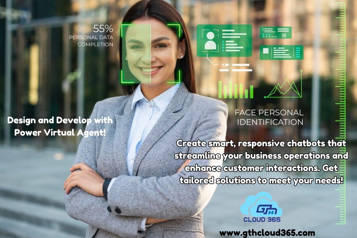 GTHCloud365's tweet image. 🚀🤖 Boost your business with our Power Virtual Agent services! Custom chatbots, seamless development, and ongoing support. Learn more at gthcloud365.com/Power-Virtual-….

#PowerVirtualAgent #AI #Chatbots #BusinessEfficiency #CustomerService #Automation #GTHCloud365