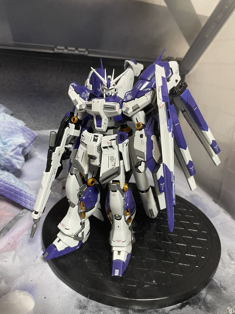 RG Hi-νガンダム塗装完了🫡
やっぱり紫も良い

 #ガンプラ
 #ガンダム
 #Hi-νガンダム 
 #RG