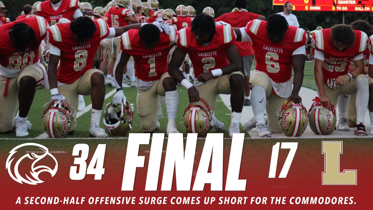 The final from William L Buford Stadium, 34-17 Horn Lake.
