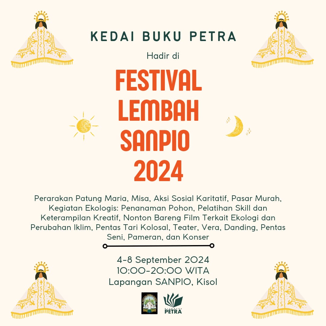 •••PASAR BUKU KEDAI BUKU PETRA

Masih ada dua hari lagi untuk berkunjung ke Pasar Buku Kedai Buku Petra di Festival Lembah Sanpio 2024.

Seminari Pius XII Kisol, Kota Komba, Manggarai Timur.